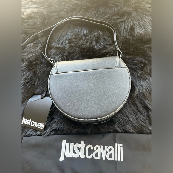 Just Cavalli logo-plaque leather shoulder bag - Picture 9 of 9